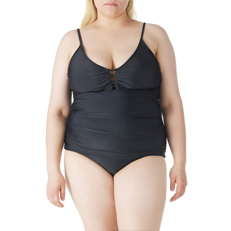 Charmo Womens Tankini Swimsuits Flowy Tankini Tops with Boyleg Bottom Two  Piece Bathing Suit