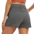 thumbnail image 3 of CHENge Women's Athletic Shorts with Liner 5" Inseam Quick Dry High Waisted for Workout Running Gym Sports Shorts, 3 of 6