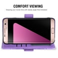 thumbnail image 5 of Asuwish Compatible with Samsung Galaxy S7 Wallet Phone Case and Tempered Glass Screen Protector Flip Credit Card Holder Stand Mandala Flower Cell Cover for S 7 7s GS7 SM-G930V G930A Women Men Purple, 5 of 9