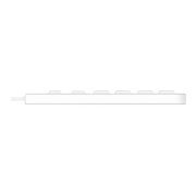 Man & Machine Low Profile Premium Waterproof Disinfectable Keyboard - White
