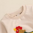 thumbnail image 5 of Okbabeha Toddler Baby Girl Boy Farm Outfits Clothes Embroidery Animals Sweatshirt Tops Long Sleeve Shirt Fall Winter Clothes, 5 of 7