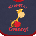 thumbnail image 4 of Inktastic Wild About My Granny Boys or Girls Baby Bib, 4 of 4