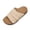 Beige_018, variant on Women's Adjustable Dual Band Suede Cork Slide Sandals Ergonomic Contoured Insole Lightweight Anti Slip Summer Casual Outdoor Walking Footwear Khaki 8.5（EU-41）