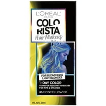 L'Oreal Paris Colorista Hair Makeup 1-Day Hair Color, 150 Neon Yellow (for blondes), 1 fl. oz.