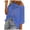 Blue, variant on Crochet Tops for Women Sexy Hollow Out Off Shoulder Short Sleeve Jumper Casual Summer Knit Beach Cover Up Sweater Lightweight Oversized Baggy Pullover Tops White M