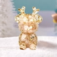 thumbnail image 4 of Anhility Christmas Colorful Bear Figurine, Bear Animals Statue Sculpture for Home Office Garden Decoration Cute Room Office Decor Gifts, 2.75x1.77x0.78in, 4 of 6