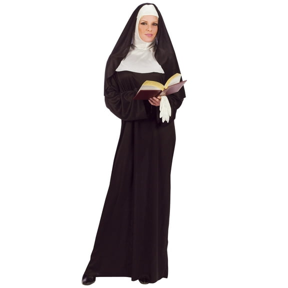 Fun World Womens Nun Mother Superior Adult Costume, Black