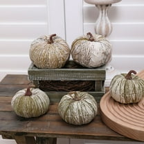 5PCS/SET Artificial Pumpkins Halloween Decorations Simulation Foam Pumpkins for Halloween Haunted House Home Decorations