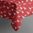 thumbnail image 5 of Red Christmas Tree Pattern Square Tablecloth,Waterproof Square Table Cover,Wipeable Spillproof Washable Table Cover for Home Kitchen Party Decor 60"x60"(152x152cm), 5 of 6