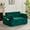Green, variant on Triple Tree Velvet Convertible Bed Couch with Backrest and Pillow, Black