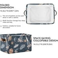 thumbnail image 3 of Coolnut Spaceships Planets Storage Basket, Durable Canvas Organizer With Handles Large Collapsible Storage Bins Boxes for Home Office - 1 Pack Home Decor, 3 of 7