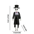 thumbnail image 2 of Fmlxio Halloween Decoration Skeleton,Halloween Skull Hanging Decoration Ghost House Halloween Skeleton Bride Groom Decoration Chamber Of Horror Bar Party Scene Decoration Trick Props on Clearance, 2 of 5