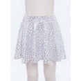 thumbnail image 2 of Lejafay Girls Flared Pleated A-Line Skirts Shiny Metallic Dance Performance Costume Cheerleading Uniform White XL, 2 of 7