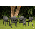 thumbnail image 1 of Comedor Exterior Rattan Plastico Acmé para Patio y Jardín 6 Sillas Merkatari, 1 of 6