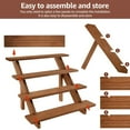 thumbnail image 4 of Display Risers, 4 Tier Wood Risers Decorative Rectangular, Cupcake Stand Holder, Large Shelf Risers for Figures, Decoration and Organizer, 4 of 6