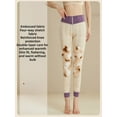 thumbnail image 5 of Women’s High-Waisted Thermal Fleece Lined Pants, 100% Wool Warm Leggings with Thickened Waist & Knee Protection, Winter Inner/Outer Wear Slim Base Layer, 5 of 13