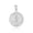 White, variant on Gold United States Army Officially Licensed Eagle Emblem Medallion (10K Yellow Gold, Pendant)