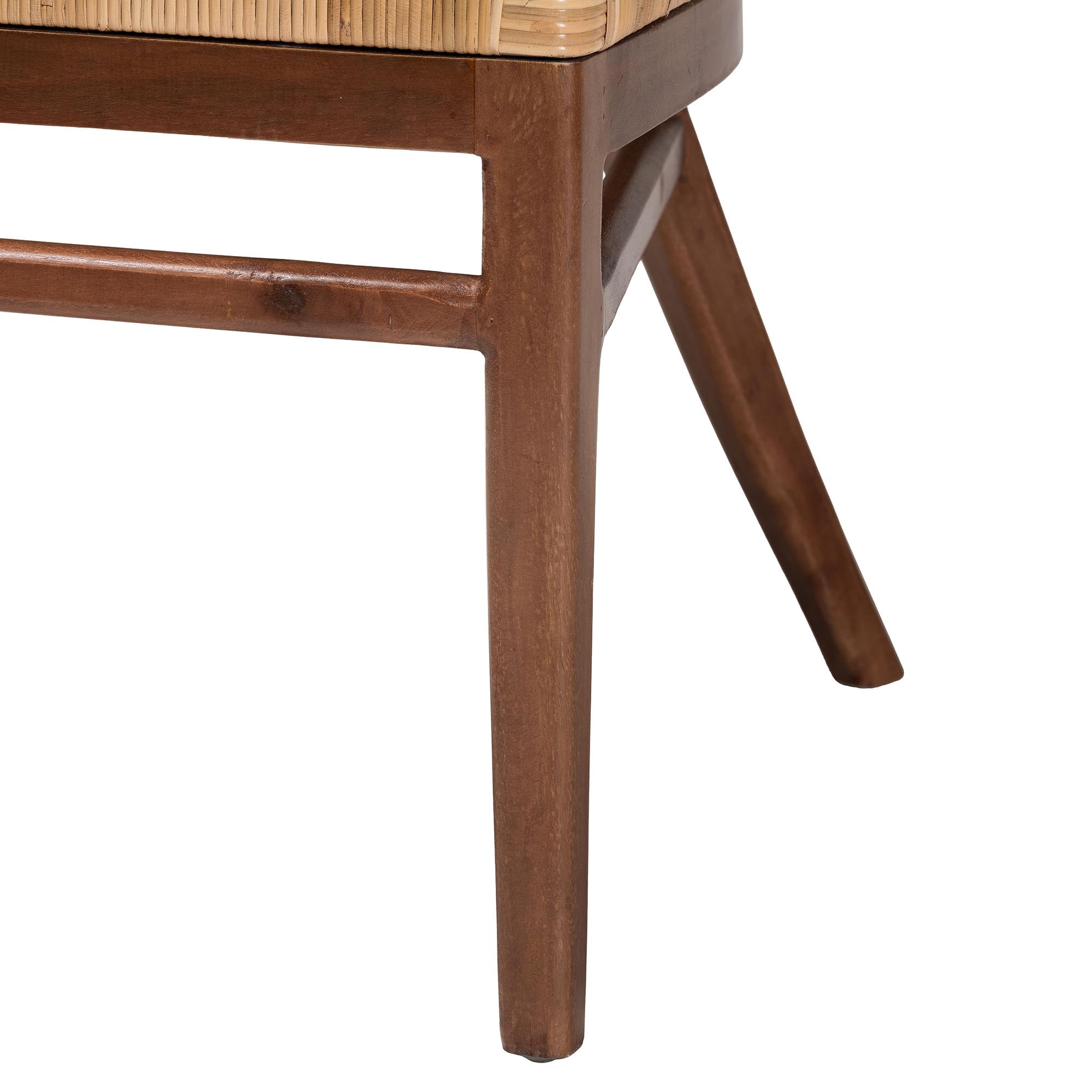 bali & pari Lumajang Boho Dining Chair, 2-Piece, Light Honey