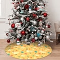 thumbnail image 4 of Cauagu 36" Christmas Tree Skirt Flowe Chicken Pattern Christmas Tree Decorations Tree Mat for Xmas Decorations Occasion Holiday Home Decor -36", 4 of 7