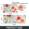 thumbnail image 7 of Pioneer Flower Floral Print Pattern Kitchen Rugs Sets Of 2,Anti Fatigue Kitchen Mat Rugs Non Slip Washable,Decorative Kitchen Floor Mats for Kitchen,Sink,Laundry,17"x30"+17"x47", 7 of 7