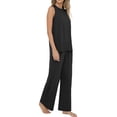 thumbnail image 3 of MINTREUS Lounge Sets for Women Knit Loose Tank Top Wide Leg Pants Soft Comfy Pajamas Set 2-Piece Outfits, 3 of 9