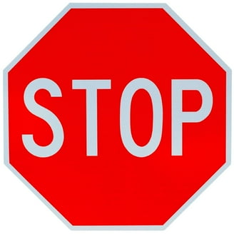 STOP アルミサイン Stop Sign, Street Stop Sign, 12x12 Aluminum - Walmart.com