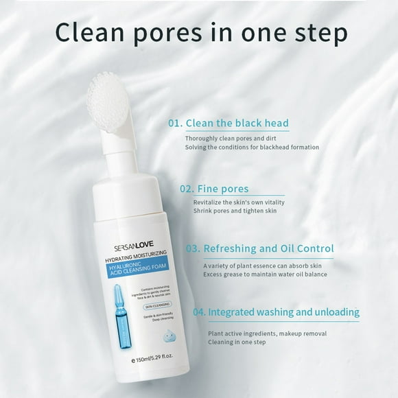 Zanvins Facial Cleanser Clearance,Amino Acide Cleanser Clean Oil,-Controlled Cleanser for Men and Women Private 150Ml