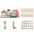thumbnail image 1 of SUNSIOM Christmas Candy Bag Set Hanging Drawstring Gift Bags Treat Bags with Rope and Tag/Stickers, 1 of 6