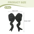 thumbnail image 2 of Uxcell Glitter Bow Iron on Patches Sequin Sew on Bows Embroidered Applique Fit for Clothes Hats Backpacks Black, 2 of 7