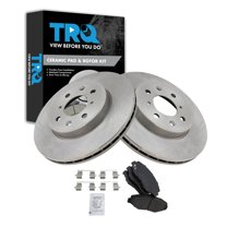Front Ceramic Disc Brake Pad and Rotor Kit - Compatible with 2013