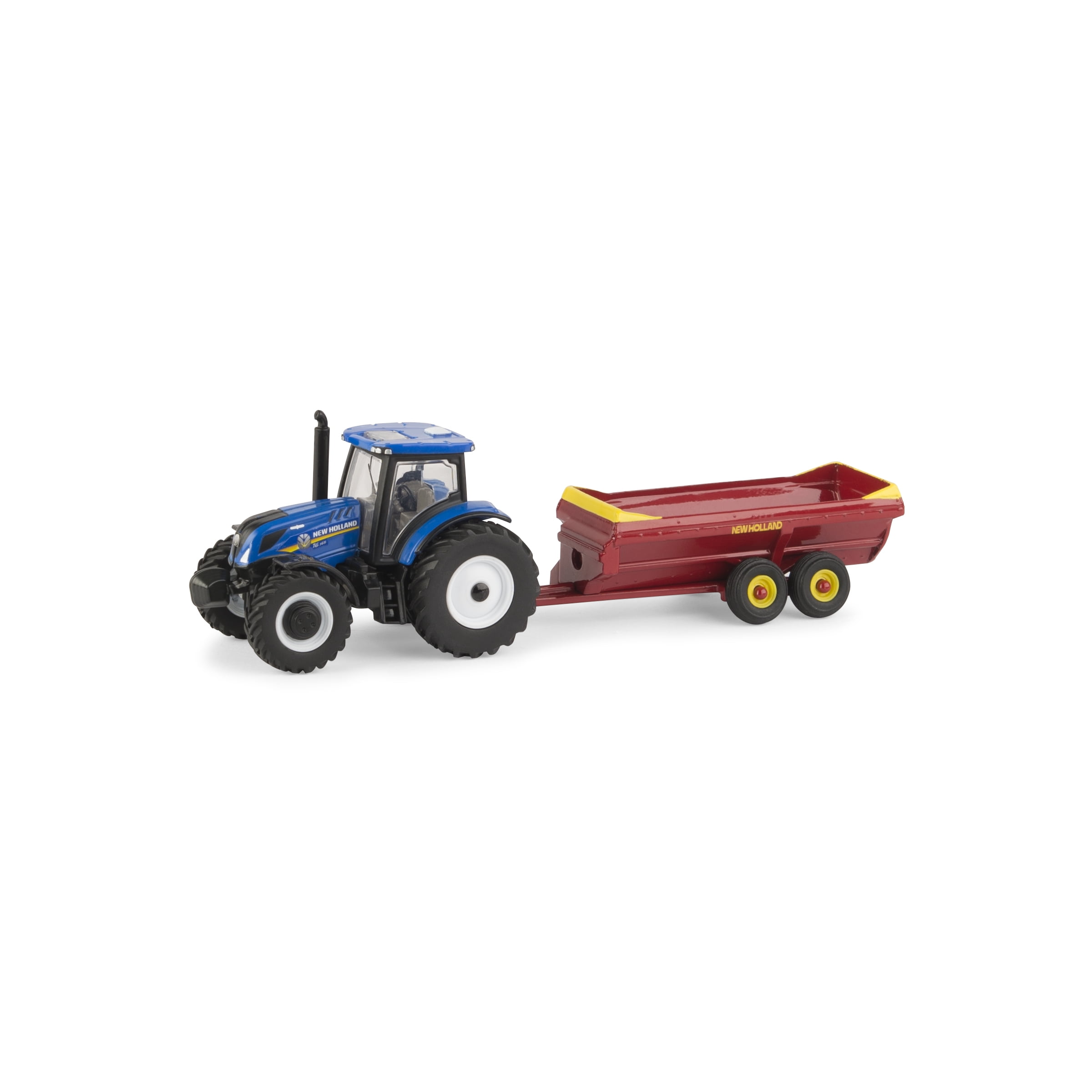 New Holland 1:64 Scale T6.165 Tractor with V-Tank Spreader Farm Toy Walmart.com