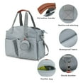 thumbnail image 6 of AOUNQ Diaper Bag Tote with 3 Cooler Pockets, Breast Pump Bag, Mommy Bag for Hospital, Large Travel Diaper Bag for Girl&Boy, 6 of 7