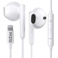 thumbnail image 1 of Auriculares con cable MITB para iPhone con conector Lightning, paquete de 1, 1 of 7