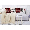 thumbnail image 6 of 16x16 Christmas Snow Home Throw Pillow Covers,Decorative Farmhouse Outdoor Believe Silent Night Xmas Christmas Pillow Shams Cases Slipcovers Set of 4 for Couch Sofa, 6 of 6