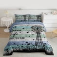 thumbnail image 2 of jejeloiu Country Farm House Full Size Comforter Sets,Farmhouse Windmill Bedding Sets For Men Women Reversible 3pcs, 2 of 8
