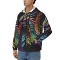 thumbnail image 3 of Naloa Dragon with Colorful Tail Men’s Hoodies, Zip up Hoodie, Sweatshirts,Hoodies for Men Sizes S-3XL-Small, 3 of 5