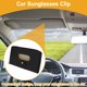 thumbnail image 2 of Clip para gafas de sol del coche Unique Bargains, soporte universal para gafas de sol en el parasol del coche, cuero negro 22x12cm 1 Pcs, 2 of 7