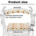thumbnail image 3 of COEQINE Pumpkin Maple Leaf Walker Seat Cover Thanksgiving Universal Rollator Walker Seat and Backrest Covers Walker Seat Cover Set of 2 Piece Seat Covers, 3 of 7