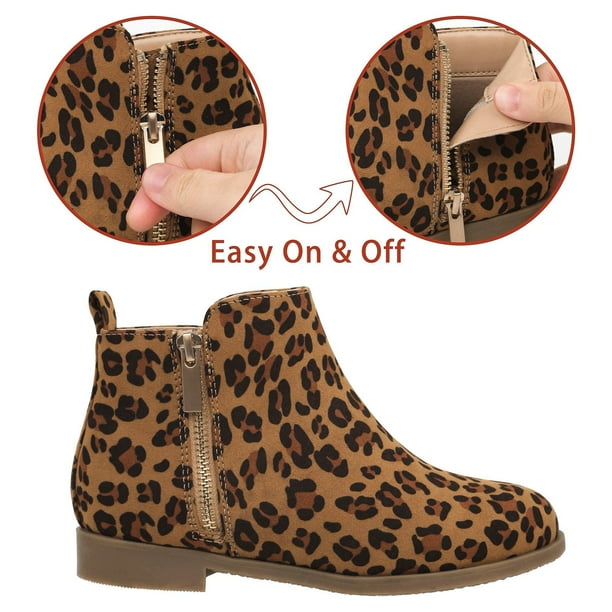 Leopard print booties size 11 new arrivals