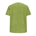 thumbnail image 3 of Blczomt Green Mens T Shirts Summer Plain Regular-Fit Tee Shirt Big & Tall Crew Neck Casual Men Clothes, 3 of 6