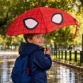 thumbnail image 5 of Superhero Web Graphic Canopy Umbrella with Windproof Rib Frame and Easy Grip Handle for Rain and Sun Protection, 5 of 5