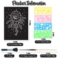 thumbnail image 2 of Juego de papel para rascar ZOCONE, 50 hojas, 20 x 28 cm, Art Craft Kit, 2 of 7