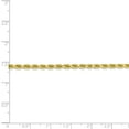 thumbnail image 5 of 10K Yellow Gold necklace Rope chain Diamond-cut 24 in 3.2 mm, 5 of 5