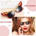 thumbnail image 2 of Miangastore Party Glasses Abs Brown Unisex Design For Parties And Birthday Parties 2Pcs 7.1X2.7X1.2In, 2 of 7