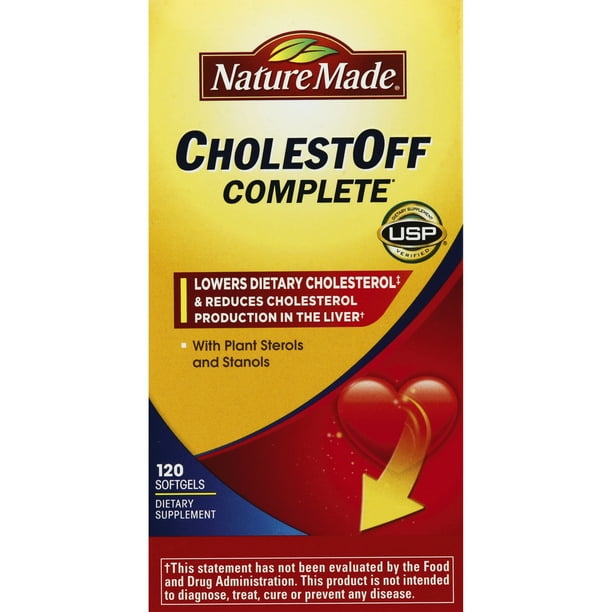 NATURE MADE CholestOff Complete Softgels 120 0 CT Walmart  nature-made-cholestoff-complete-softgels-120-0-ct-walmart