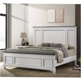 thumbnail image 3 of JERFIT 5-Piece Modern Farmhouse King Bedroom Set with Shiplap Headboard, Distressed Antique White Dresser, Nightstands & Mirror, 3 of 10