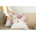 thumbnail image 3 of Ambesonne Floral Throw Pillow Cover 2 Pack, Spring Flower Butterfly, 18", Cream Pink, 3 of 6