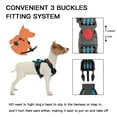 thumbnail image 3 of Howarmer Dog Harness for Small Medium Large Dogs No Pull Adjustable Reflective Breathable Oxford Dog Vest, Easy Control Handle for Dogs, Blue, 3 of 8