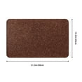 Bathroom Rugs Non Slip Washable Dark Brown Glitter Water Absorbing
