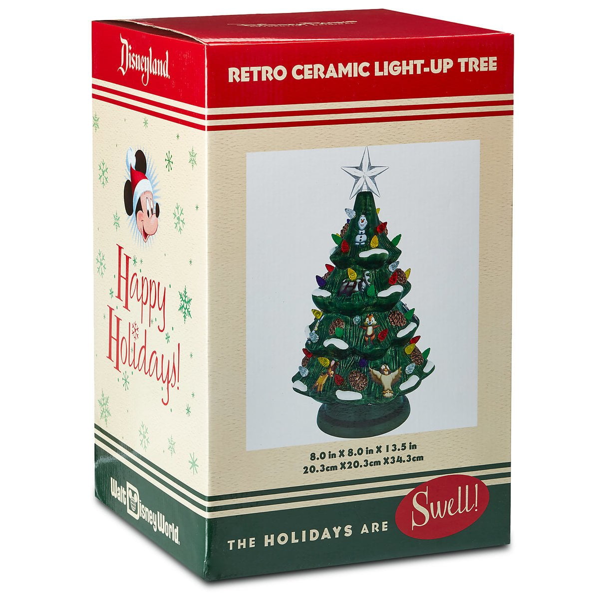 Disney Parks Retro Ceramic Light Up Holiday Christmas Tree New With Box Disney Parks Retro Ceramic Light Up Holiday Christmas Tree New With Box